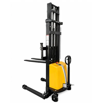 ใหม่ รถยก Stacker กึ่งไฟฟ้าพร้อมส้อมที่ปรับได้